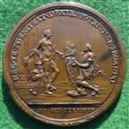 Italy, Rome, Santo Spirito Hospital & Andreas Vesalius (anatomist), bronze medal 1779 by A Comazzini