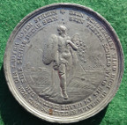 Germany, Talisman medal circa 1800, white metal medal