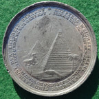 Germany, Talisman medal circa 1800, white metal medal