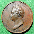 Sweden, Baron Jöns Jacob Berzelius (Chemist), death 1848, bronze medal
