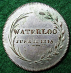 Battle of Waterloo, Crown Prince of Orange, Hollands Glory, silvered bronze medalet