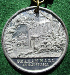 Durham, Seaham Hall 1911, Marquess & Marchioness of Londonderry as Mayor and Mayoress, white metal medal