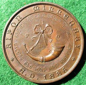 Yorkshire, Ripon Millenary  1886, bronze medal, manufactured by the Royal Mint