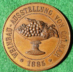 France, Lorraine, Colmar, Viticulture Exhibition 1885, bronze prize medal