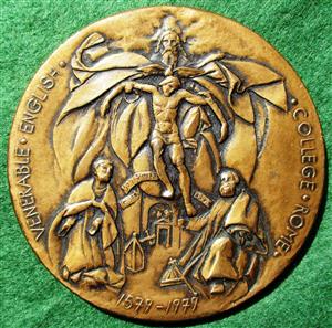 English Catholicism, English College in Rome, 400th Anniversary 1979, uniface bronze medal