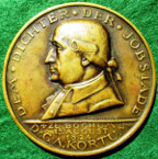 Germany, Karl Arnold Kortum (1745-1824), centenary of his death 1924, bronze meda