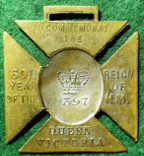 Victoria, Diamond Jubilee 1897, brass cruciform medal
