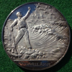 Sir Winston Churchill, death 1965, silver medal by F Kovacs