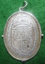 Charles I, Civil War, Royalist Badge, silver, circa 1640s by Thomas Rawlins