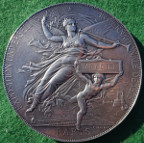 France, Paris, Exposition Universelle (Worlds Fair) 1878, silver medal by J-C Chaplain