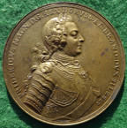 Germany, Prussia, Frederick the Great, Siege of Prague 1757, brass medal by J G Holtzhey