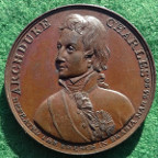 Austria, Napoleonic Wars, Archduke Charles of Austria, Victories over the French 1799, bronze medal by T Wyon