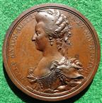 France, Marie Antoinette, Execution 1793, bronze medal by Conrad Kchler