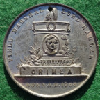 Crimean War, Death of Lord Raglan 1855, white metal medal,