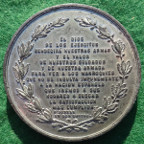 ain, Moroccan War 1859-60, Leopoldo O’Donnell, Duke of Tetuan and Spanish commander-in-chief 1860, white metal medal of Irish interest
