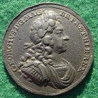George I, Coronation 1714, official  bronze medal by J Croker