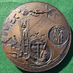 France, ‘Europe’ 1968, large heavy bronze medal celebrating European civilization