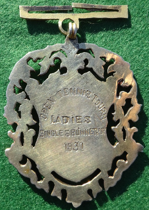 India, British India, Deccan Gymkhana, Poona City, silver-coloured openwork sports medal