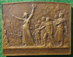 France, Ligue Franaise de lEnseignement, bronze medal circa 1910 by Alfred Borrel