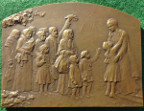 France, Great War, La France Reconnaissante 1918, bronze medal