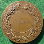 France, Astronomical Society, bronze prize medal by H & A Dubois, named to S A Milbank