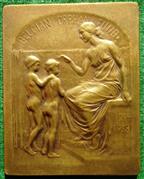 Belgium, Great War, Belgian Orphan Fund 1914-1918, bronze medal
