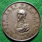 Charles I, German Memorial medal 1649, silver