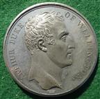 Napoleonic Wars, English Army enters Paris 1815, white metal medal
