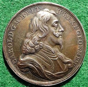 Charles I, Memorial Medal 1695, silver