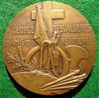 France, Georges Desvallieres (painter), bronze laudatory medal