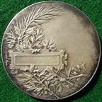 France, silvered bronze prize medal circa 1925 by Charles Pillet