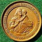 India, Bombay, Indian National Congress, Industrial & Agricultural Exhibition 1904, light bronze medal