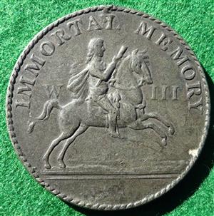 Ireland, Orange Order, pewter member’s medal circa 1850