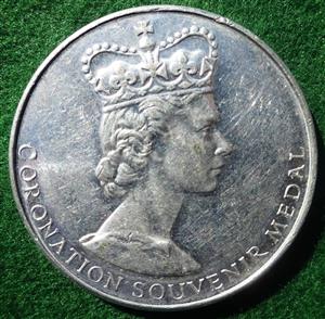 Elizabeth II, Coronation  1953, National Playing Fields Association, aluminium medal