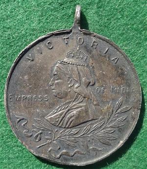 India, British India, Army Temperance Association medal 1901, silver