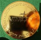 London to Bristol Intercity Railway, 150th Anniversary 1991, bronze-gilt medal