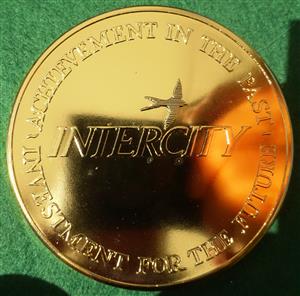 Railways, London to Bristol Intercity Railway, 150th Anniversary 1991, bronze-gilt medal
