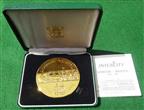 London to Bristol Intercity Railway, 150th Anniversary 1991, bronze-gilt medal