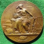 France, Centenary of the cole Polytechnique, Paris, 1894, a bronze medal