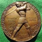 Germany, Great War, General Paul von Hindenburg, Battles of Tannenberg and Ortelsburg 1914, large cast bronze medal by Artur Lowenthal