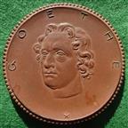 Germany, Johann von Goethe Meissen porcelain medal