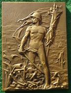 France, Great War, Battle of Verdun 1916, bronze medal 1917 by George Prudhomme