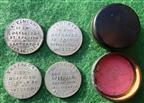 Nelsons Victories, a complete set of four silver medalets circa 1805