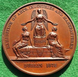 Ireland, Dublin, Arts Industries & Manufactures Exhibition 1872, bronze medal