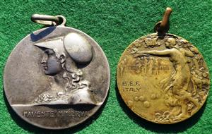 Great Britain / Italy, Pair of British Expeditionary Force sports prize medals to Sgt Whitbread