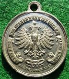 Germany, Battle of Leipzig 1813, 50th Anniversary 1863, white metal medal