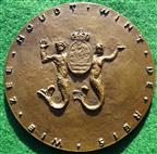 Netherlands, Centenary of the Royal Dutch Steamboat Company 1956, bronze medal