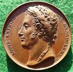 France, Duke of Angouleme, Capture of Cadiz 1823, bronze medal