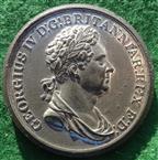 George IV, death 1830, white metal medal