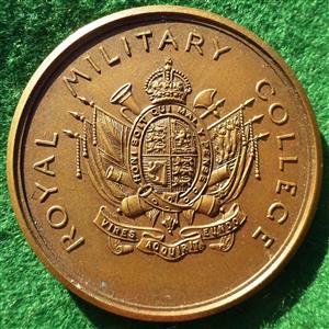 Sandhurst, Royal Military Collage, bronze sports prize medal